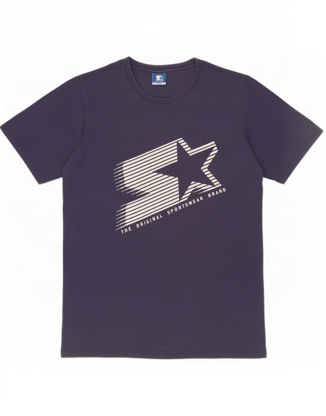 Starter Mens Graphic T-Shirt Top Large Navy Blue Cotton