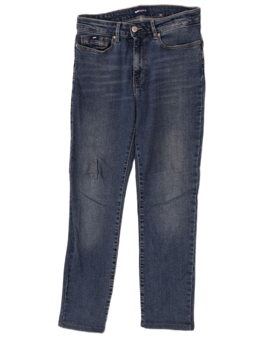 Gas Womens Slim Jeans  W27 L26 Blue Cotton