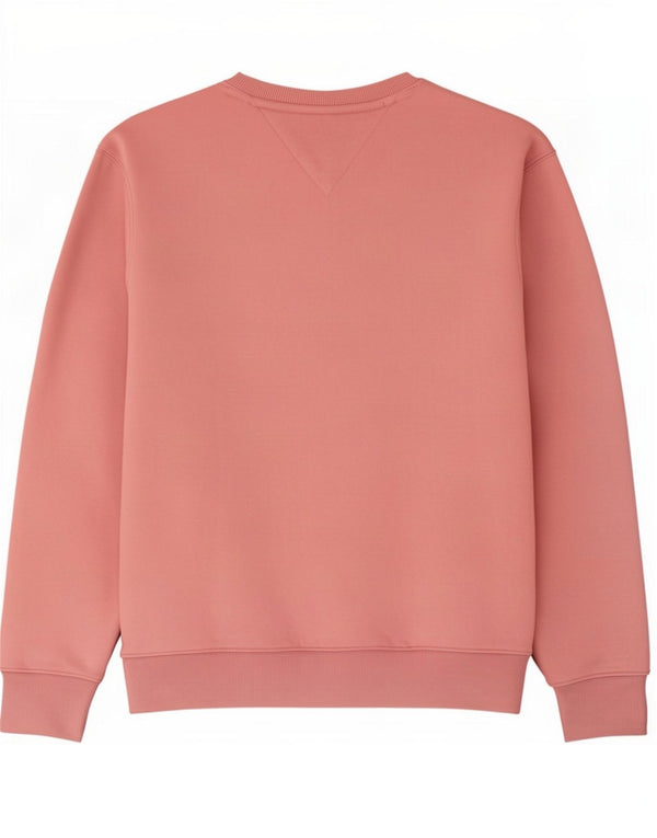 Tommy Hilfiger Mens Sweatshirt Jumper Large Pink Cotton