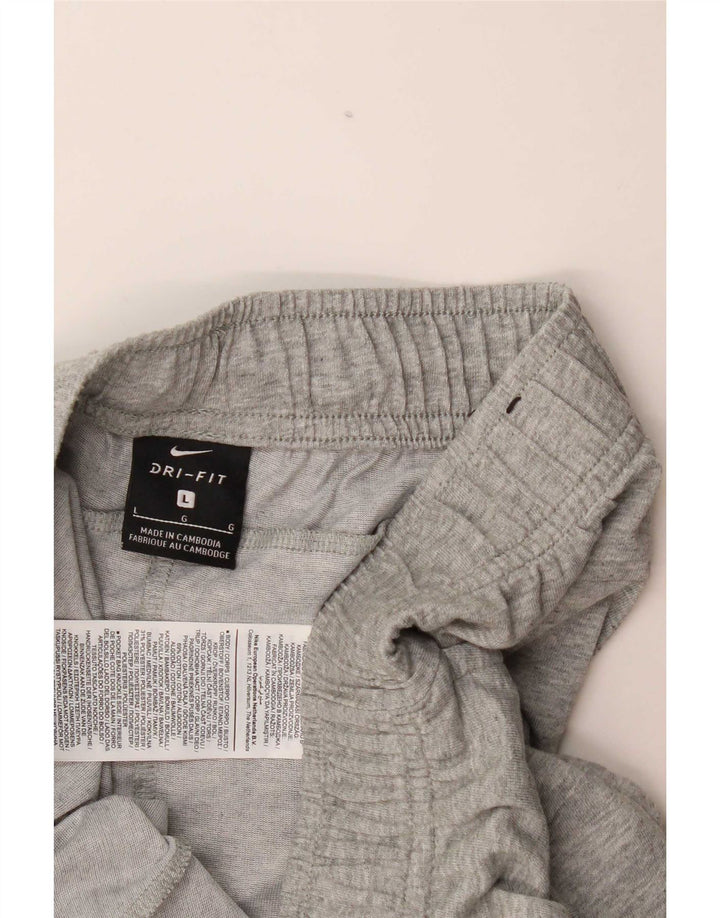 Nike Mens Casual Shorts Large Grey Cotton