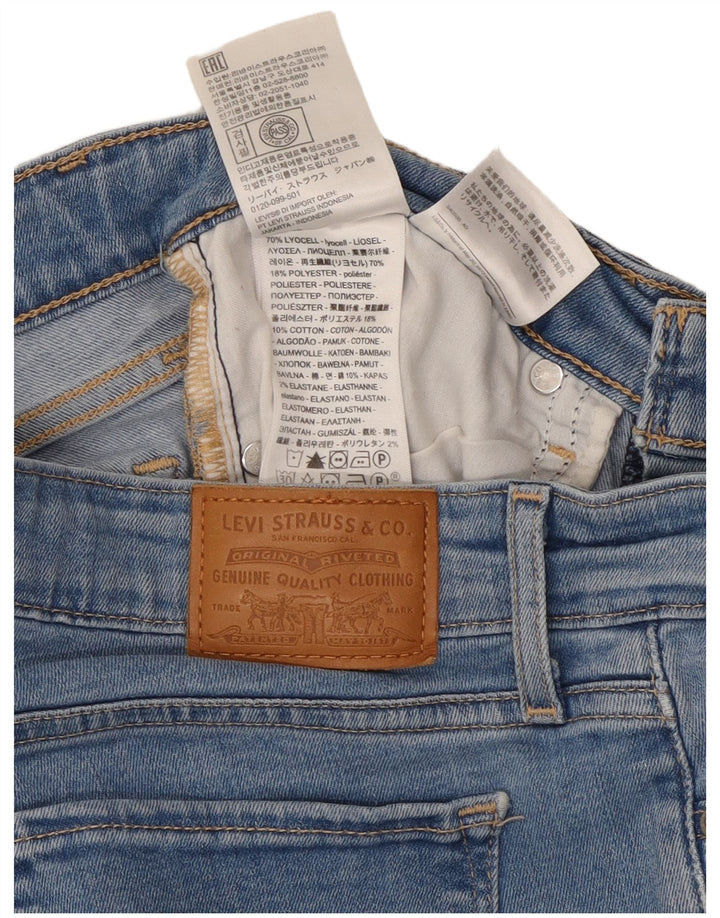 Levi's Womens 711 Skinny Jeans W27 L28 Blue Lyocell