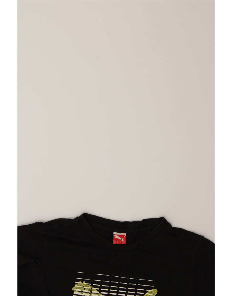 PUMA Boys Graphic T-Shirt Top 13-14 Years  Black Cotton Vintage Puma and Second-Hand Puma from Messina Hembry 
