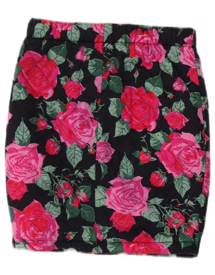 STEFANEL Womens Pencil Skirt Medium W28  Navy Blue Floral Viscose
