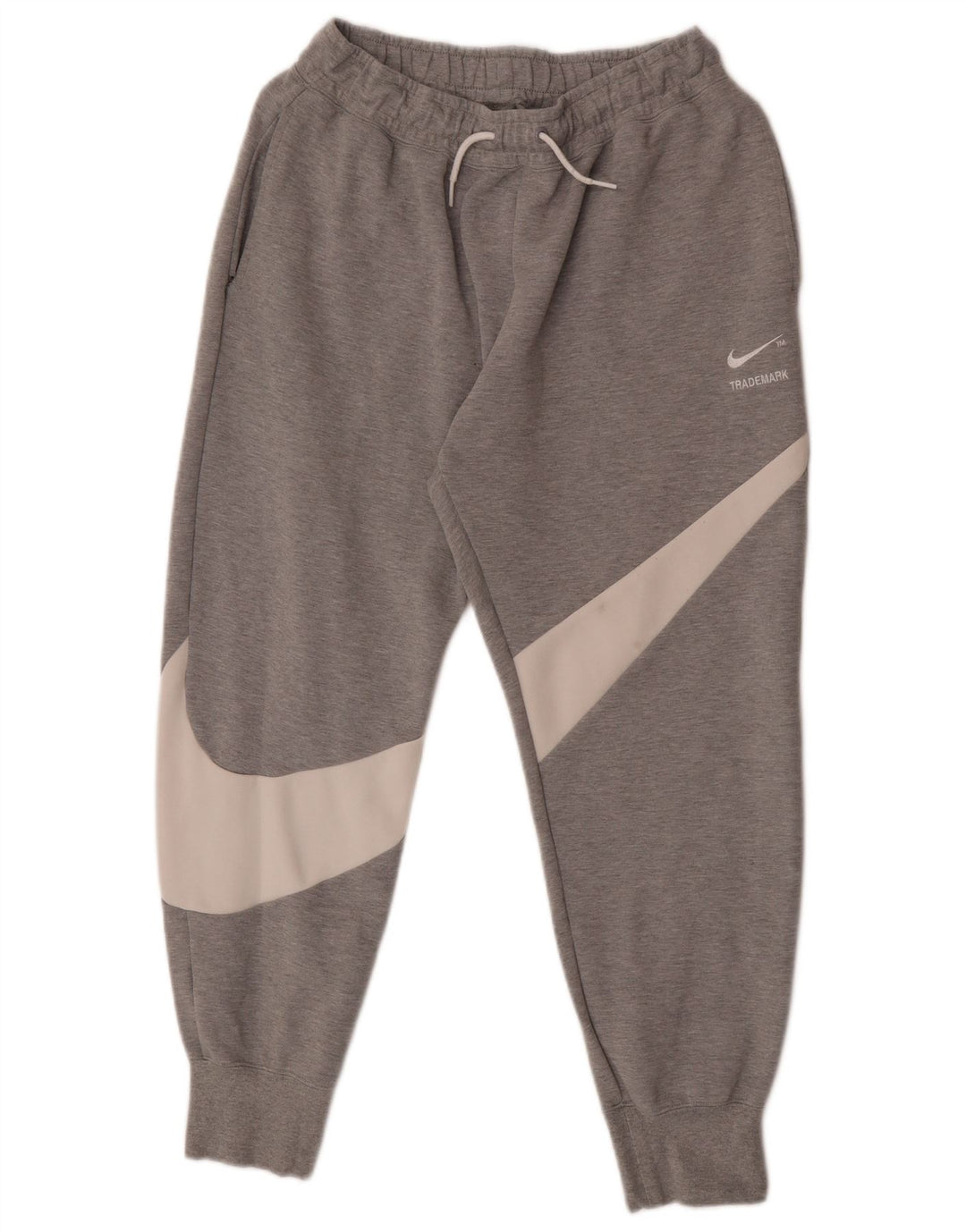 Nike Mens Tracksuit Trousers Joggers Medium Grey Colourblock Cotton