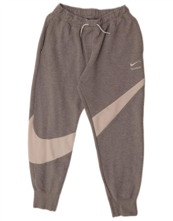 Nike Mens Tracksuit Trousers Joggers Medium Grey Colourblock Cotton