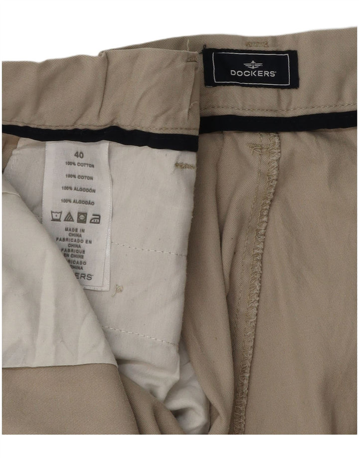 Dockers Mens Chino Shorts W40 XL Grey Cotton