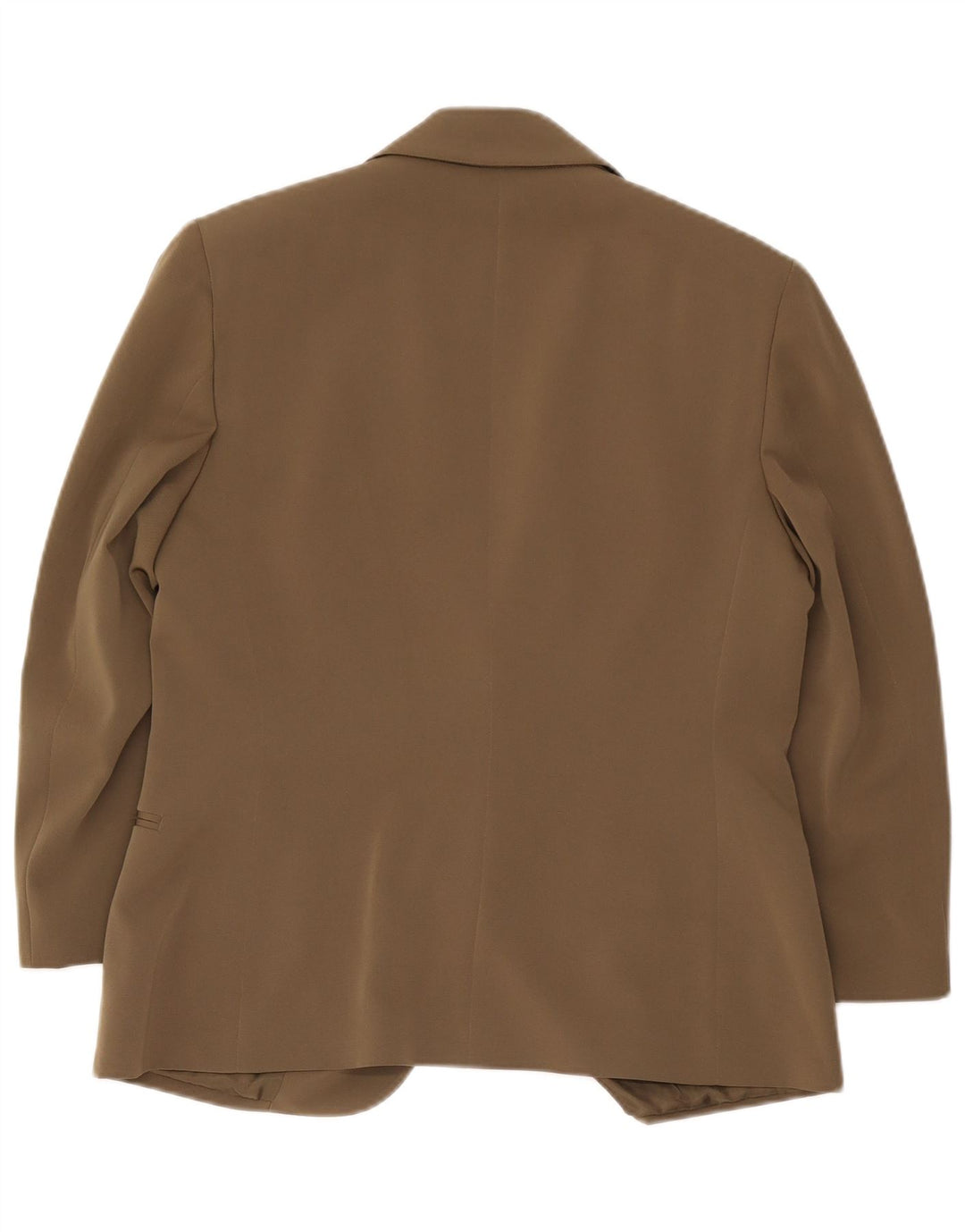 Delia Ferrari Womens 2 Button Blazer Jacket IT 43 Medium Khaki Polyester