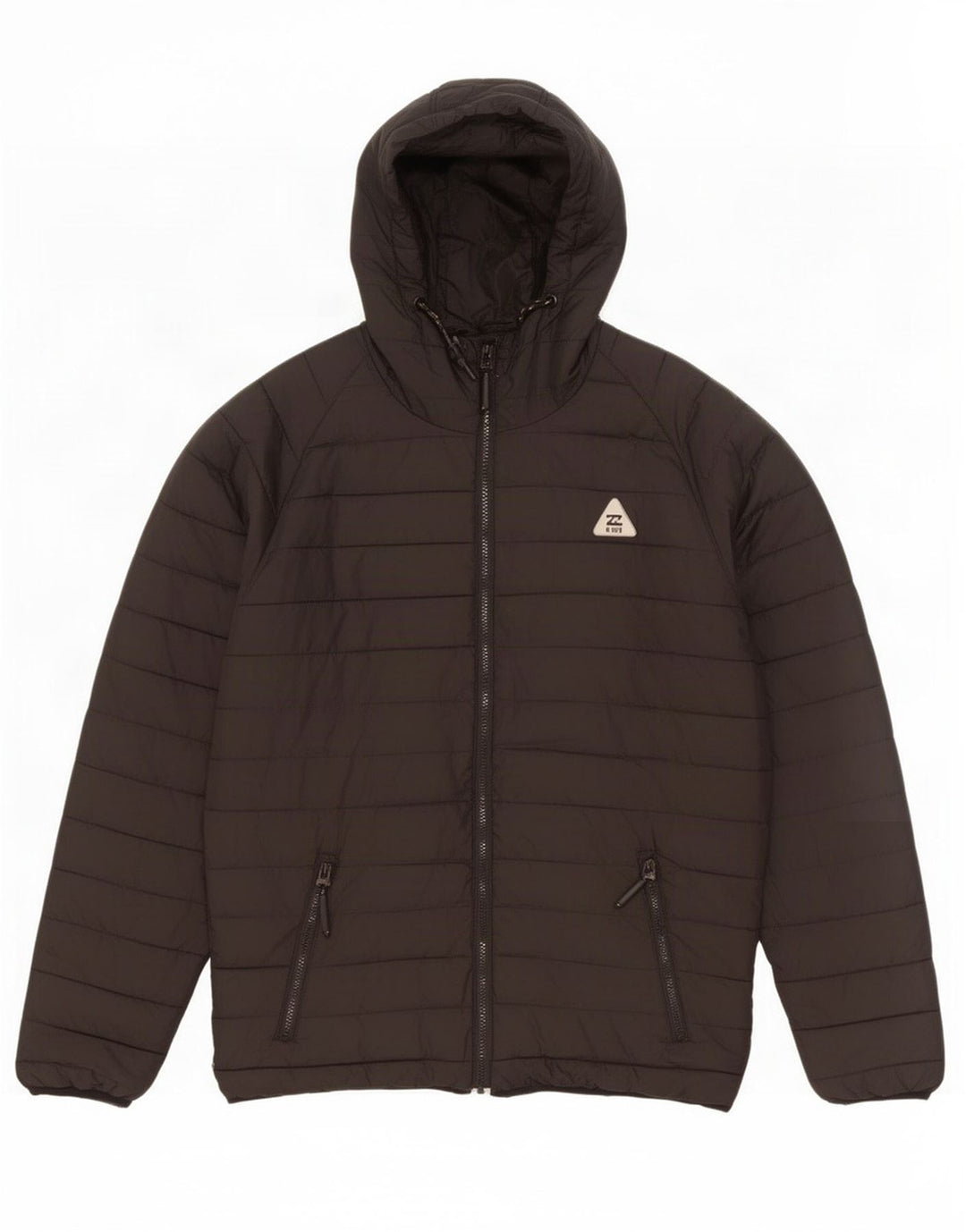 Billabong Mens Hooded Padded Jacket UK 40 Large Black Polyester