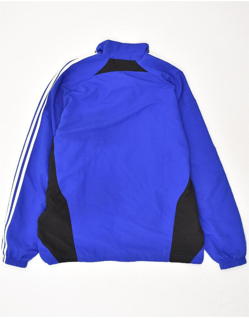 ADIDAS Mens Graphic Tracksuit Top Jacket UK 44/46 Large Blue Colourblock | Vintage Adidas | Thrift | Second-Hand Adidas | Used Clothing | Messina Hembry 