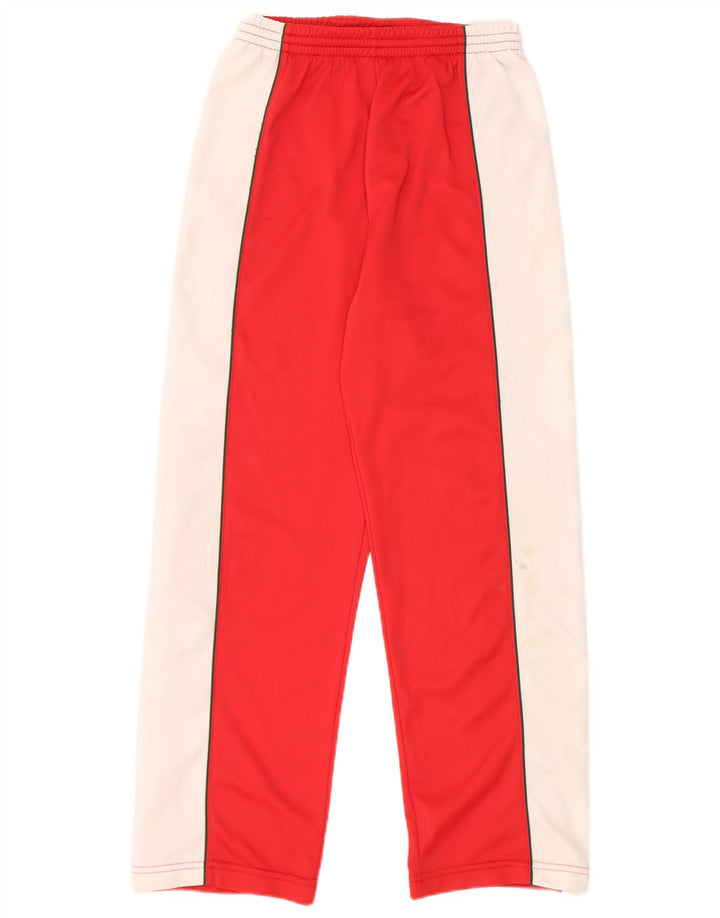 Vintage Womens Tracksuit Trousers IT 40 Small Red Colourblock Polyester