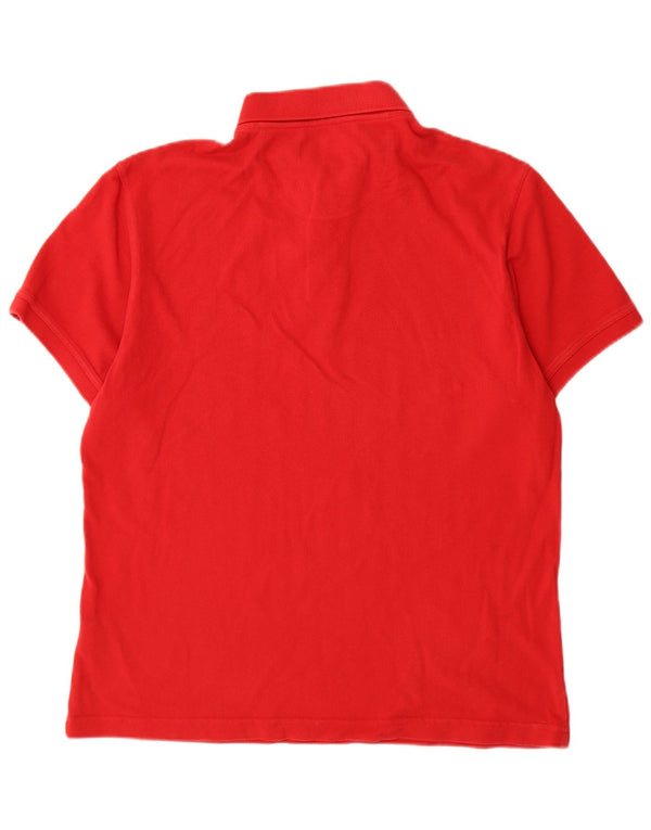 Barbour Mens Polo Shirt Large Red Cotton