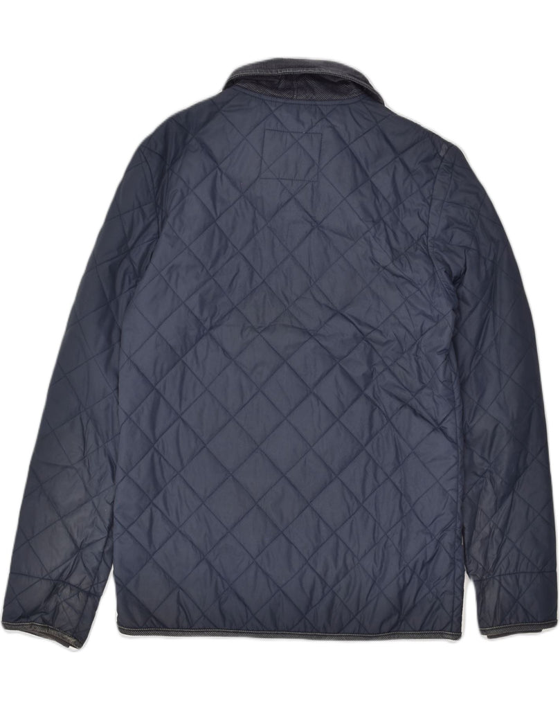 JACK WILLS Mens Quilted Jacket UK 36 Small Navy Blue Nylon | Vintage Jack Wills | Thrift | Second-Hand Jack Wills | Used Clothing | Messina Hembry 