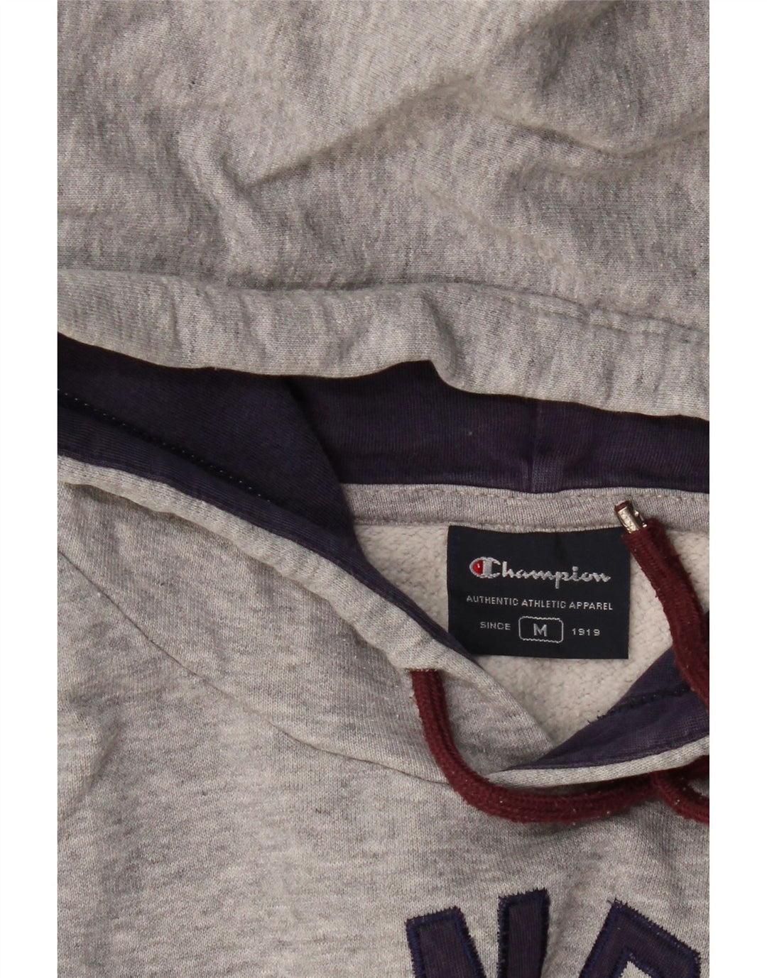 CHAMPION Mens Graphic Hoodie Jumper Medium Grey