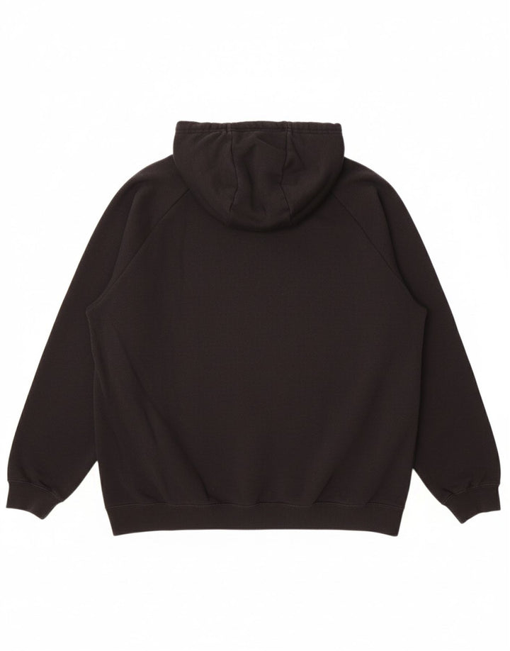 NIKE Mens Zip Hoodie Sweater XL Black Cotton