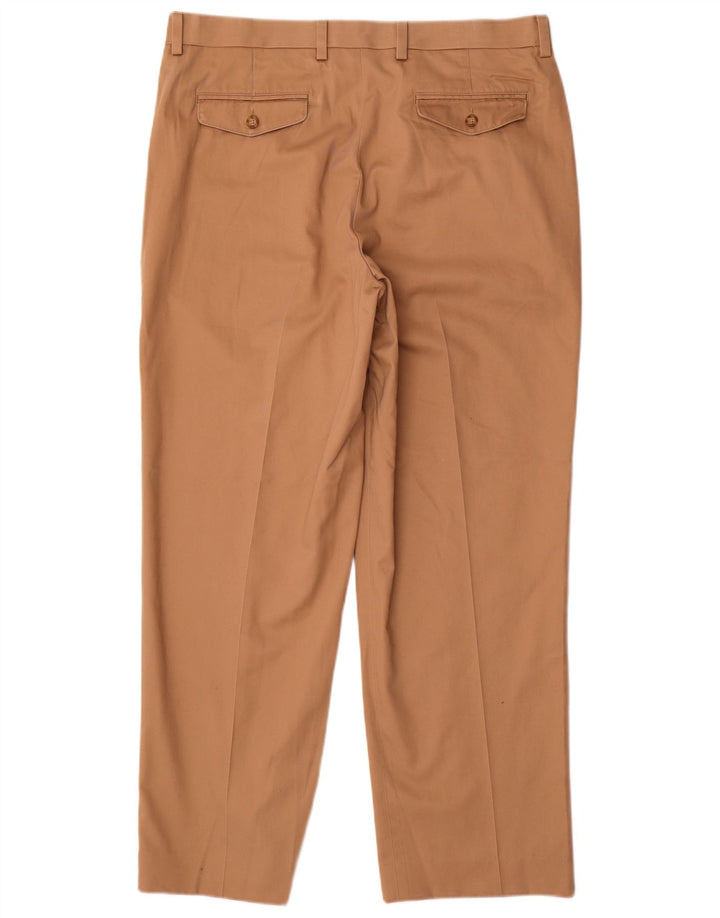 L.L.BEAN Mens Comfort Fit Straight Chino Trousers W36 L31  Beige Cotton