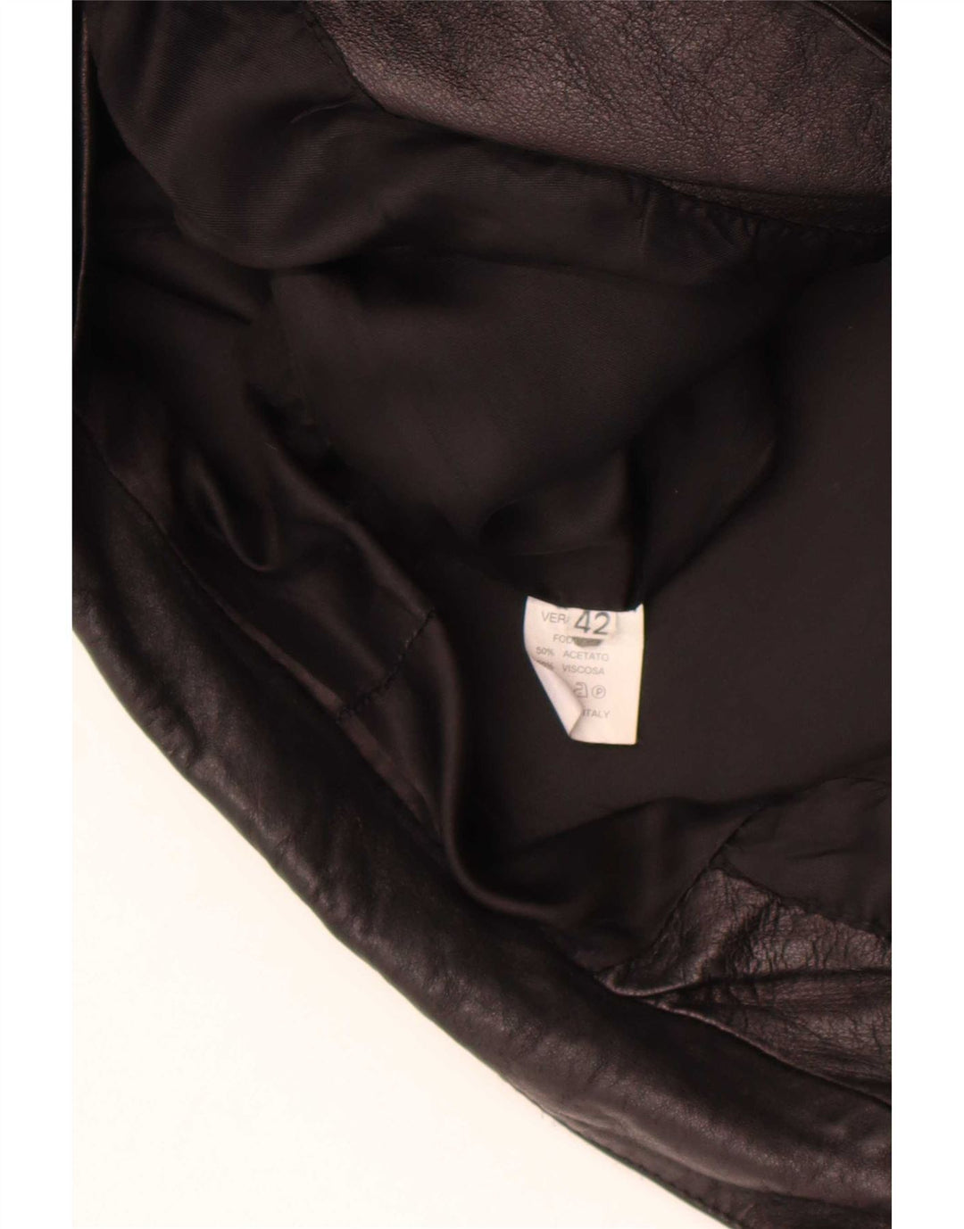 Vintage Womens 1 Button Leather Blazer Jacket IT 42 Medium Black
