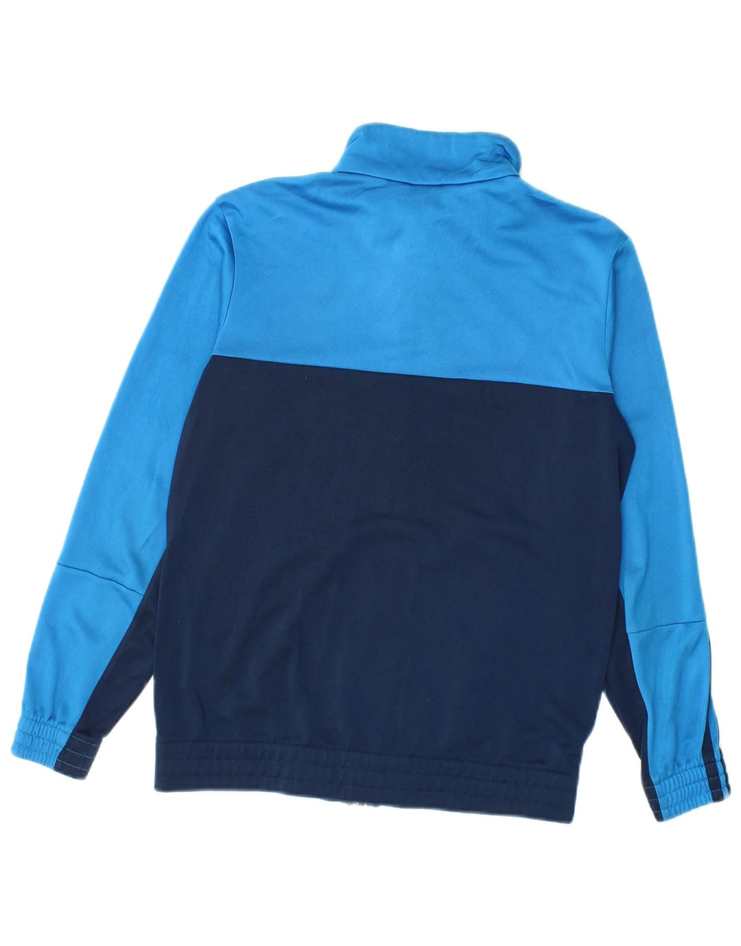 Adidas Boys Tracksuit Top Jacket 11-12 Years Navy Blue Colourblock