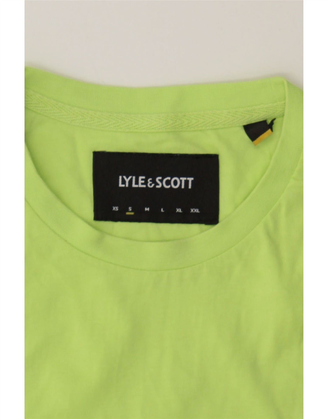 LYLE & SCOTT Mens T-Shirt Top Small Green Cotton Vintage Lyle & Scott and Second-Hand Lyle & Scott from Messina Hembry 