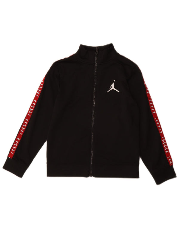 JORDAN Boys Graphic Tracksuit Top Jacket 6-7 Years Black
