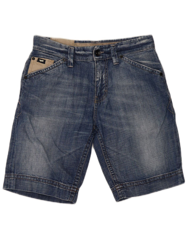 Gas Mens Denim Shorts W29 Small Blue Cotton