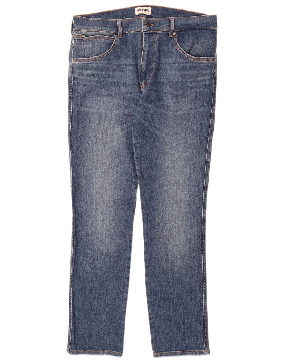 Wrangler Womens Larston Slim Jeans W33 L32 Blue Cotton
