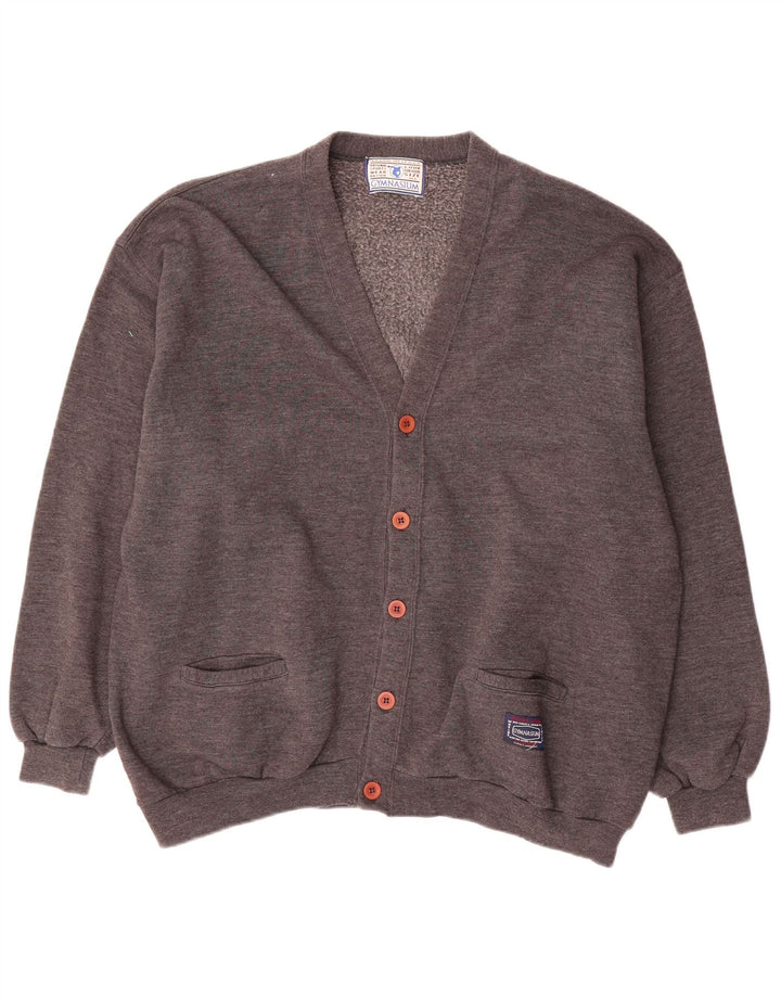 GYMNASIUM Mens Cardigan Sweater XL Grey