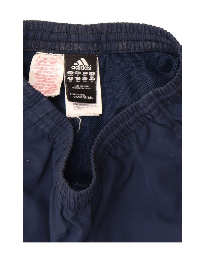 ADIDAS Boys Climalite Sport Shorts 11-12 Years Navy Blue Polyester Vintage Adidas and Second-Hand Adidas from Messina Hembry 
