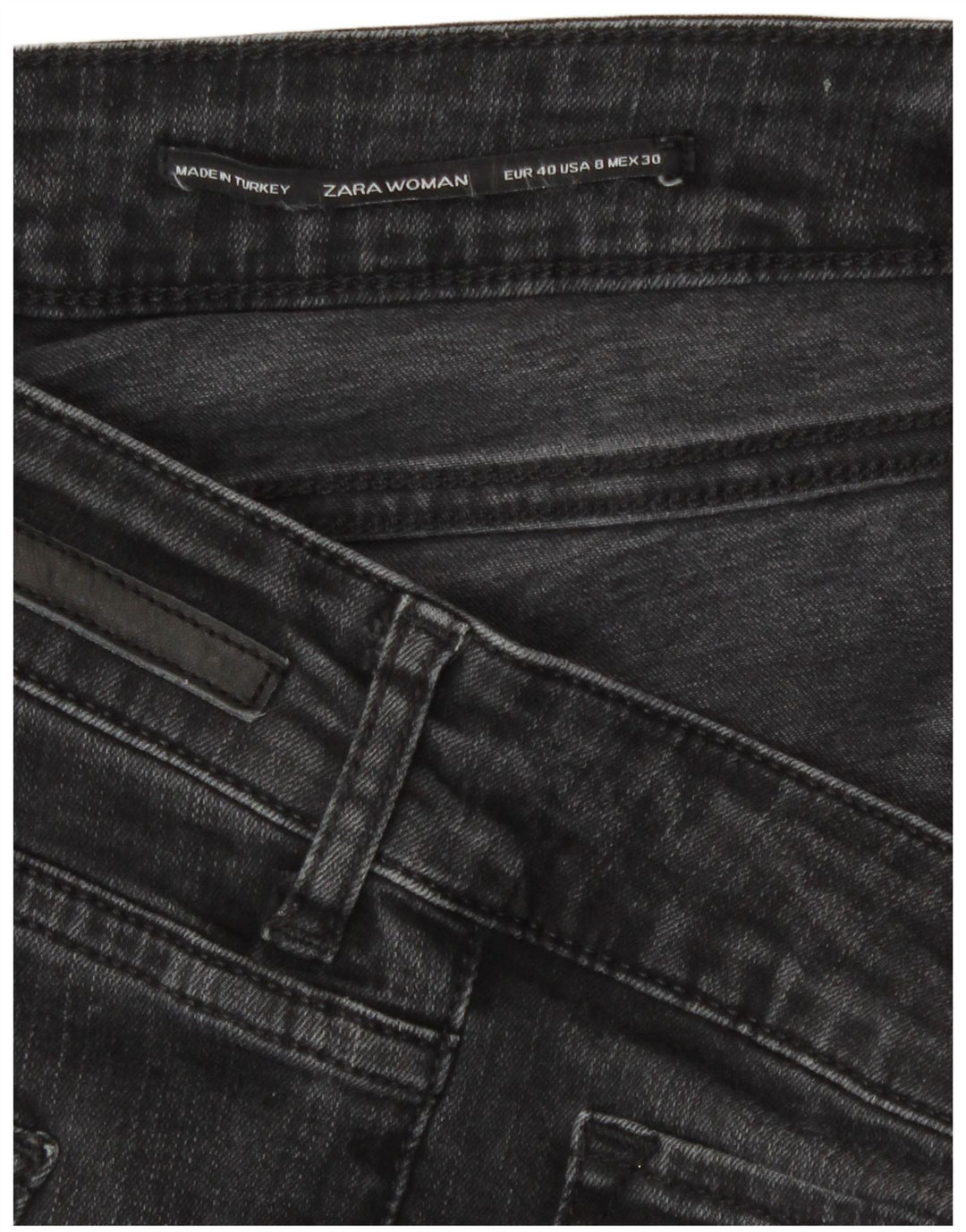 Zara Womens Skinny Jeans EU 40 Medium W30 L26 Grey Cotton