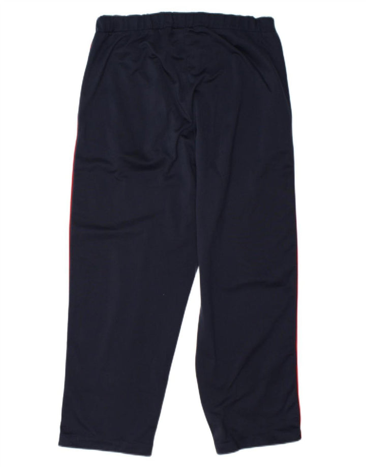 LOTTO Mens Crop Tracksuit Trousers Medium Navy Blue Polyester