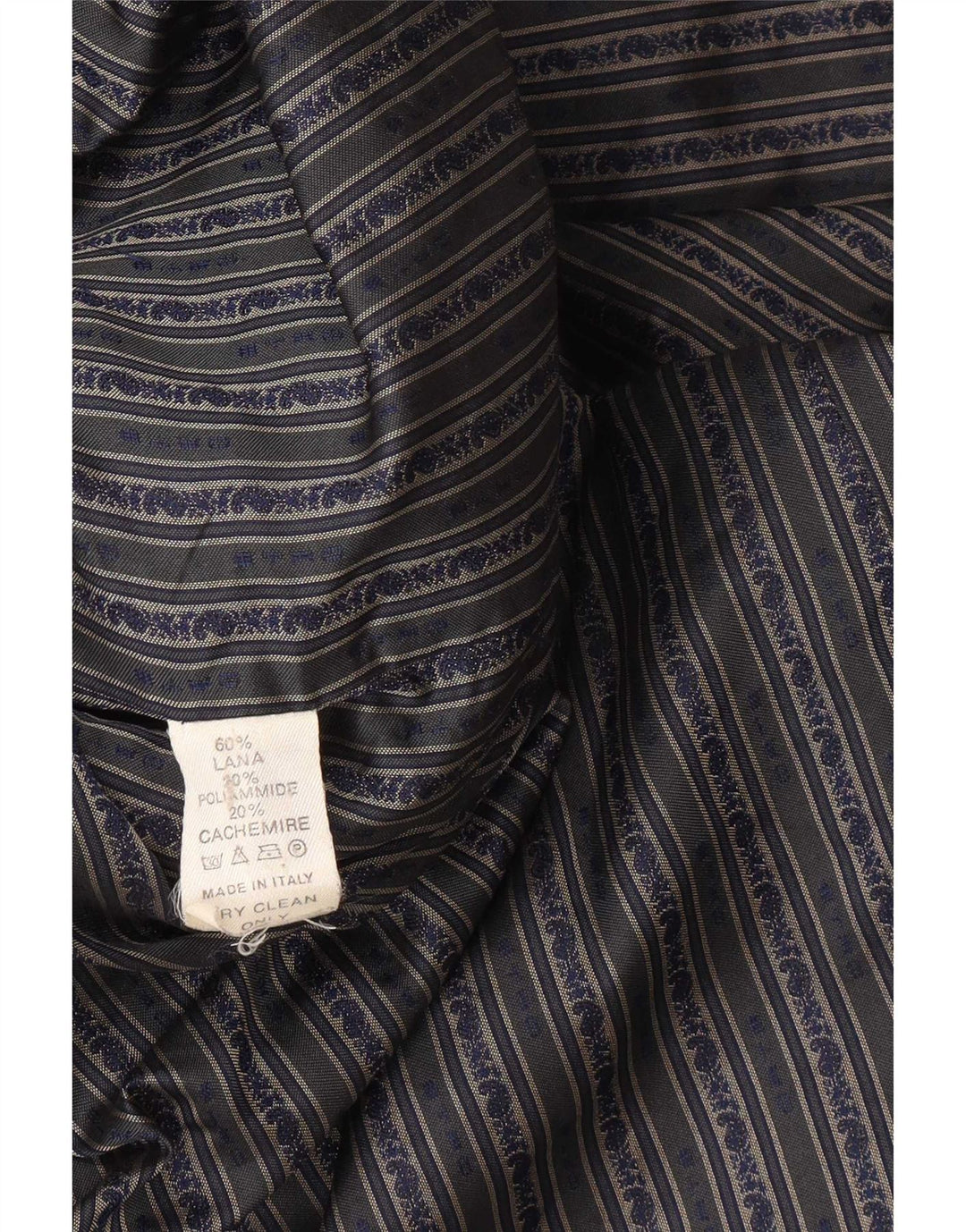 Etro Mens Double Breasted Coat UK 42 XL Navy Blue Wool