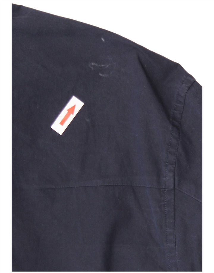 Calvin Klein Jeans Mens Slim Fit Shirt Medium Navy Blue Cotton