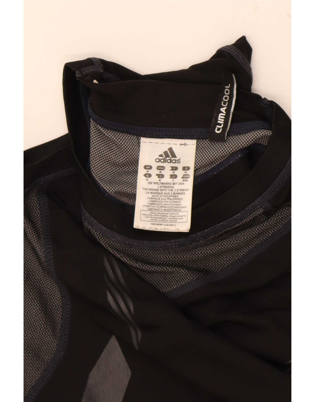 Adidas Mens Climacool Graphic Vest Top Medium Black Colourblock Polyester