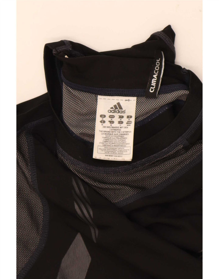 Adidas Mens Climacool Graphic Vest Top Medium Black Colourblock Polyester