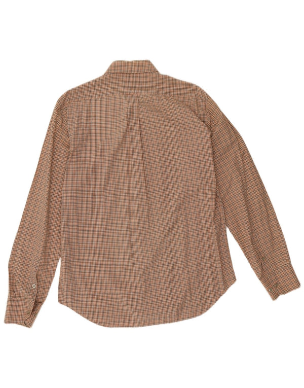 Marlboro Classics Mens Regular Fit Shirt Large Brown Check