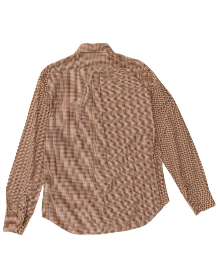 Marlboro Classics Mens Regular Fit Shirt Large Brown Check