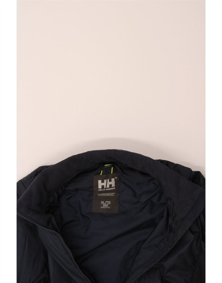 HELLY HANSEN Womens Windbreaker Jacket UK 18 XL Navy Blue Polyester Vintage Helly Hansen and Second-Hand Helly Hansen from Messina Hembry 