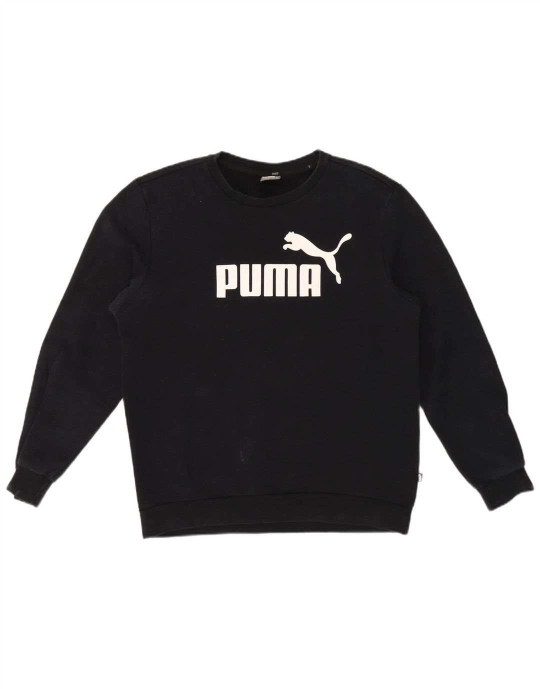 Puma Mens Graphic Sweatshirt Jumper Medium Black Cotton