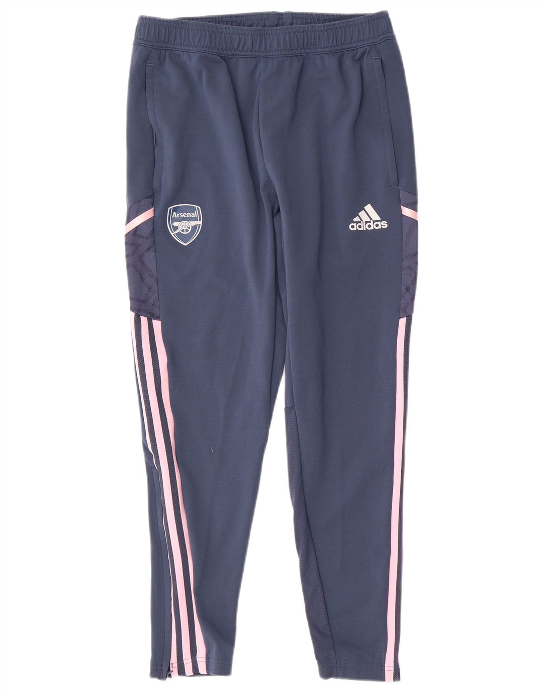 ADIDAS Womens Arsenal Tracksuit Trousers UK 12 Medium  Blue Polyester