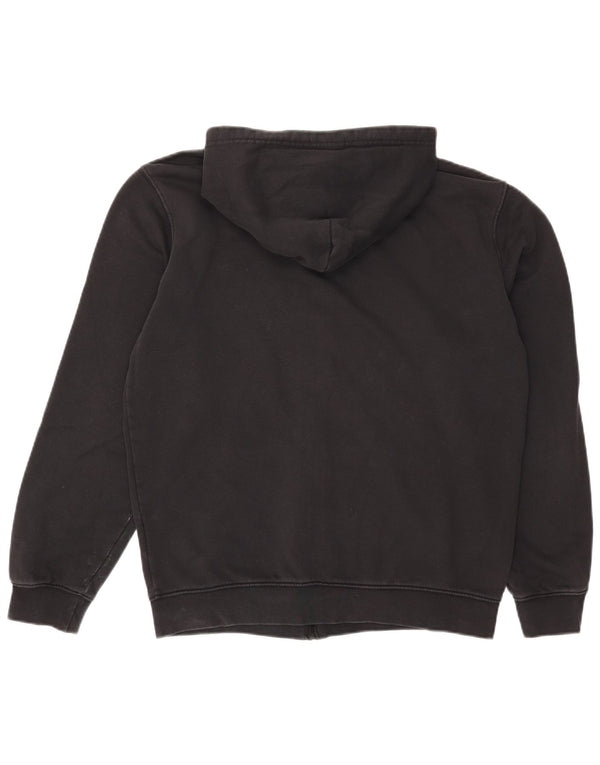 Champion Mens Zip Hoodie Sweater Large Black Cotton