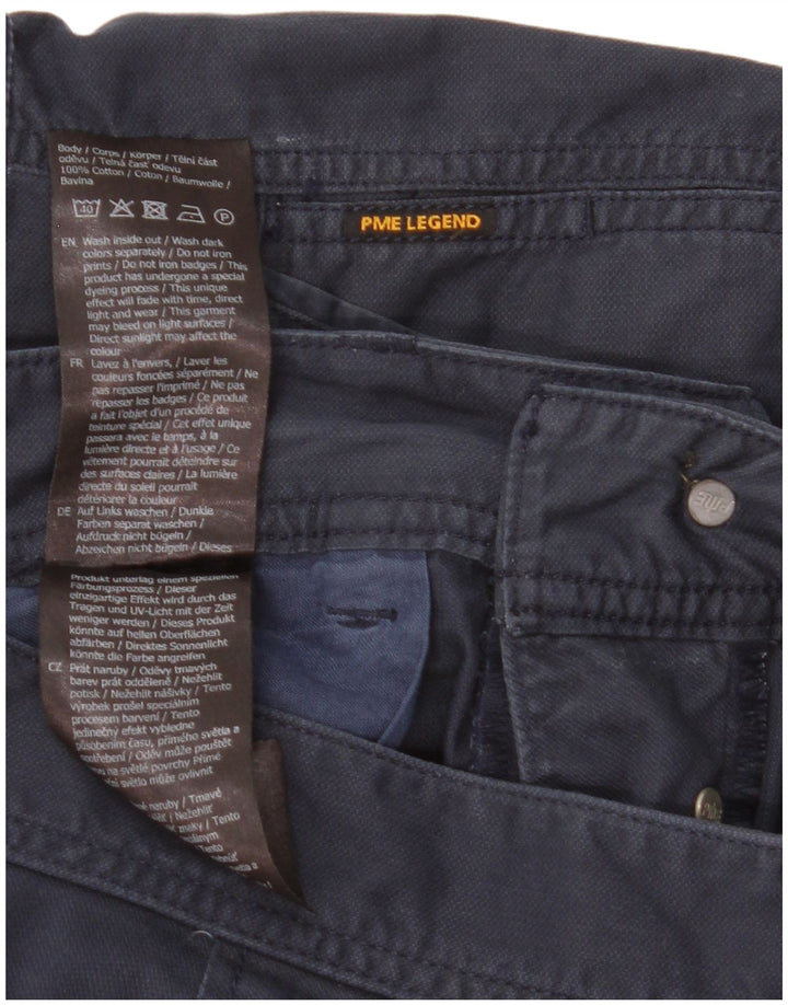 Pme Legend Mens Cargo Shorts W34 Large  Navy Blue Cotton