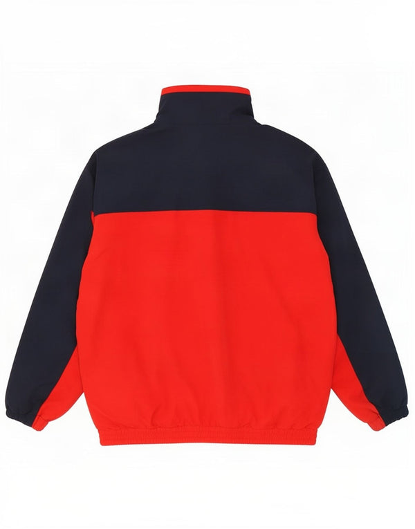 Shamp Mens Tracksuit Top Jacket XL Red Colourblock Polyester