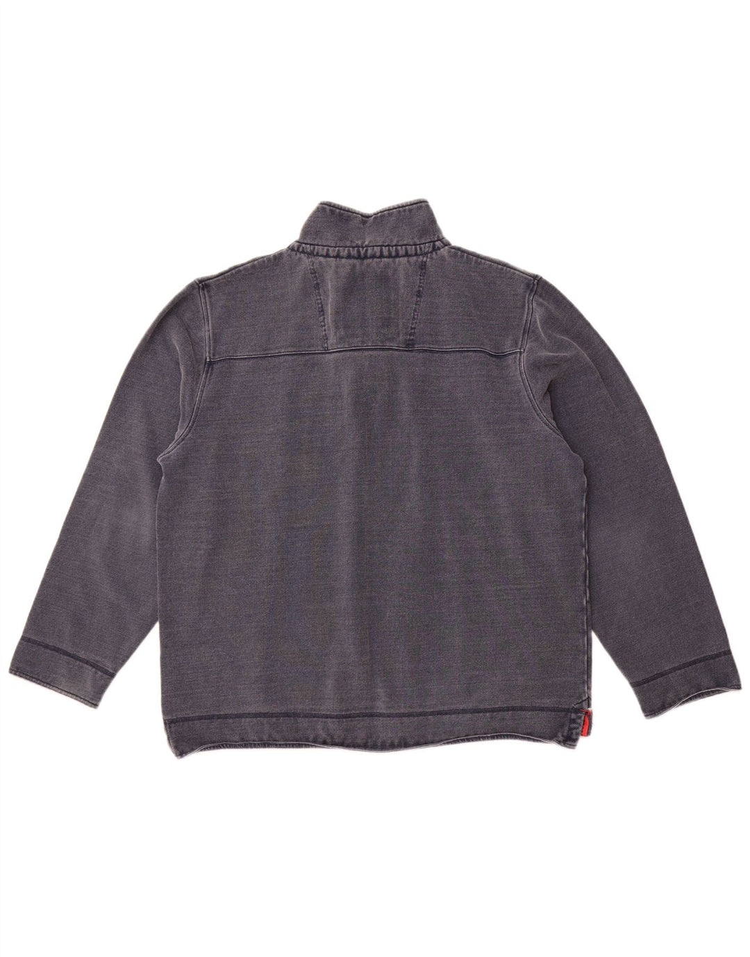 Crew Clothing Mens Zip Neck Sweatshirt Jumper 2XL Navy Blue Cotton