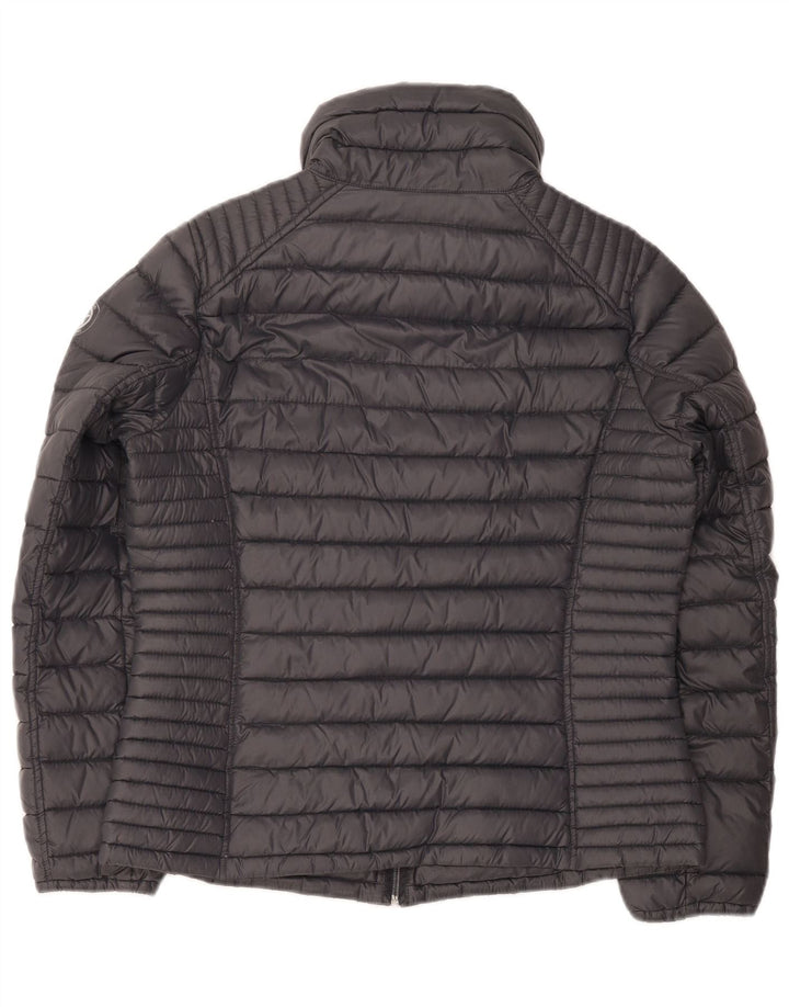 Michael Kors Womens Padded Jacket UK 14 Medium Grey Nylon
