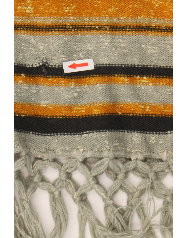 Vintage Womens Hooded Cardigan Sweater One Size Multicoloured Striped