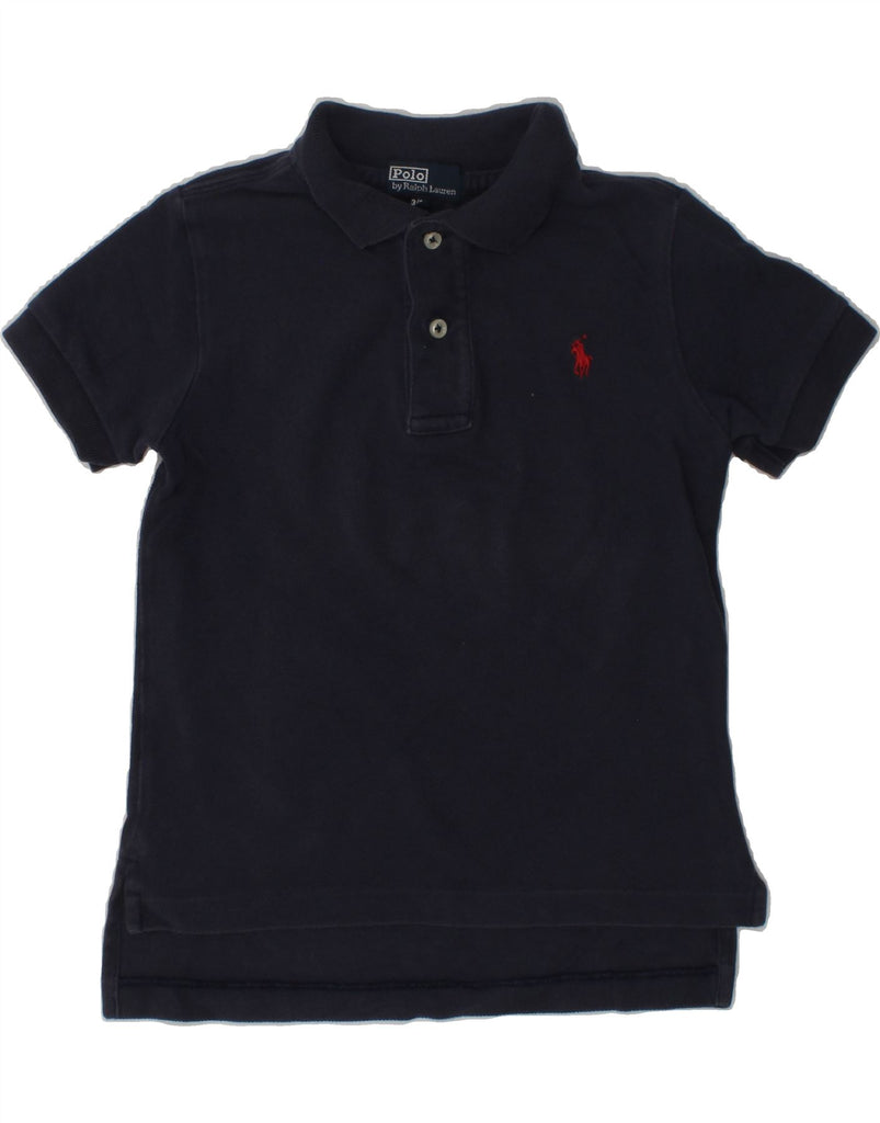 POLO RALPH LAUREN Boys Polo Shirt 2-3 Years Navy Blue Cotton | Vintage Polo Ralph Lauren | Thrift | Second-Hand Polo Ralph Lauren | Used Clothing | Messina Hembry 