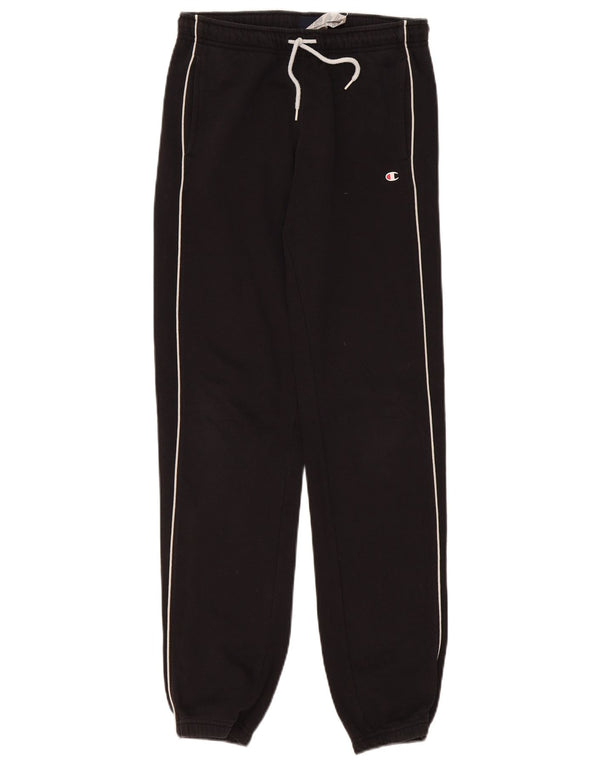 Champion Boys Tracksuit Trousers Joggers 13-14 Years XL Black Cotton