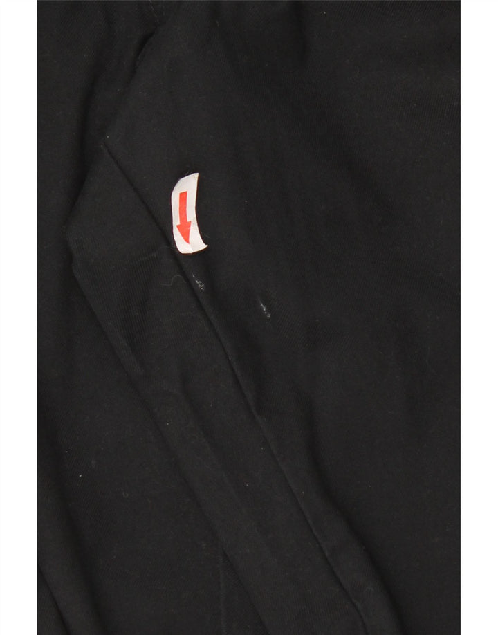 Marks & Spencer Mens Blue Harbour Chino Trousers W44 L33 Black Cotton