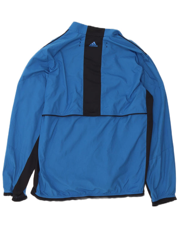 Adidas Mens Clima Proof Tracksuit Top Jacket Medium Blue Colourblock