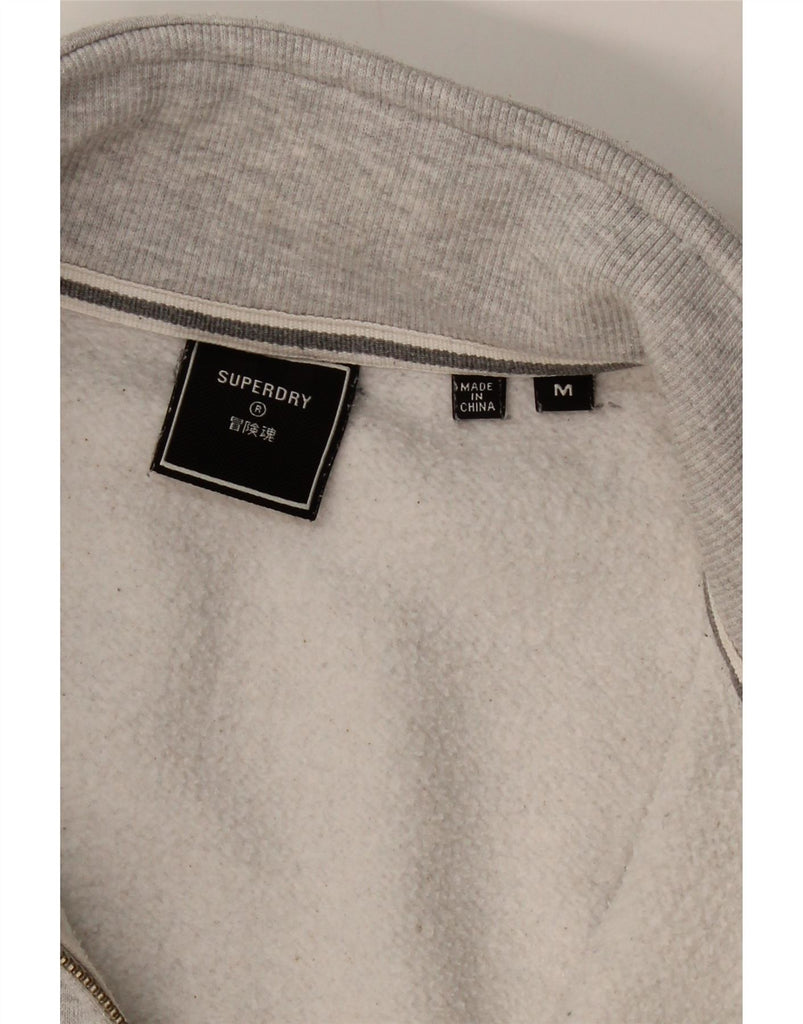 SUPERDRY Mens Tracksuit Top Jacket Medium Grey Cotton Vintage Superdry and Second-Hand Superdry from Messina Hembry 