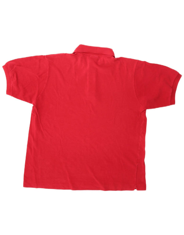 Lacoste Mens Polo Shirt Size 5 Large Red Cotton Sports